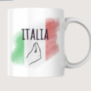 🇮🇹 White Italia Mug – 15oz Ceramic Coffee Cup – Italian Pride 🇮🇹